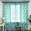 Simple Europe Blackout Printing Cotton Polyester Curtain för sovrum Aloe Husverkningsmönster vardagsrumsstudie Gardin W220421