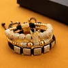 Charm Bracelets Imperial Crown King Mens Bracelet Pave CZ Gold Bracelets for Men Luxury Charm Fashion Cuff Bangle Crown Birthday Jewelry