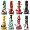 3D oogstijl glazen bongs Halloween Hookahs Water Pijpen douchekop Perc octopus olie dab rigs beker bong met diffuse downstem bowl