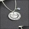 Pendant Necklaces Pretty Mom Dad Necklace Mothers Day Beautif Jewelry Gift Circle Drop Delivery 2021 Pendants Dhseller2010 Dh31F