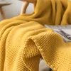 REGINA Modern Brignt y Knit Warm Cozy Yellow Blue Green Pink Tassel Home Decor Beauty Office Wearable Throw Blanket 220524