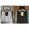 NC01 Basketball Jersey College Retro Jason 2 Williams Throwback tröjor