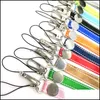 Schlüsselanhänger Mode-Accessoires 10 stücke Paar Reine Farbe Hals Lanyard Schlüsselbund Handy Gurt Id Abzeichen Halter Seil Schlüssel Schlüsselanhänger Cosplay dro