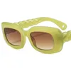 Модные солнцезащитные очки унисекс желе цвета солнце