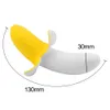 VATINE Silicone souple en forme de banane vibrateur masturbateur féminin stimulateur Vaginal gode point G