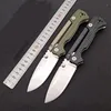 AD15 Tactical Folding Knife S35VN Satin Drop Point Blade, Glasfiber Handtag, 2 Färger, Outdoor Survival Knives Med Retail Box