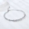 Bracelet manchette Moissanite 925 Bracelettes simples en argent sterling pour les filles en gros de Def White Moisanites Bijoux en pierre