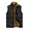 Gilets pour hommes hiver hommes gilet polaire épais gilet chaud vêtements d'extérieur décontracté thermique doux coupe-vent sans manches vestes vêtements pour hommes Luci22