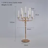 Kerzenhalter Stück/Lot Kandelaber Hochzeit Tafelaufsatz Luxus Kandelaber Metall für HeimdekorationKerze