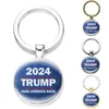 Andra konst och hantverk Metal 2024 USA: s president Val Trump KeyChain Rösta för Trump 2024 Souvenir Keychains Trump-Girl Keep America Great Take American Back Zl0753