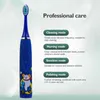 Toothbrush Electric Sonic Child Kids Toothbrush for Children Teeth Cleaner with 6 Brush Heads Teethbrush Girls Boys Baby Soft 2 Mins Timer 0511