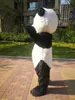 Yüksek Kaliteli Gerçek Resimler Deluxe Sevimli Panda Maskot Kostüm Maskot Karikatür Karakter Kostüm Yetişkin Boyutu