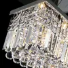 Anhängerlampen moderne rechteckige Kristallleuchterleuchte Lampe für Wohnzimmer Essrestaurant Dekorationspendent hängen