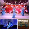 80 Pieces/Hand Free New Chinese Dance Fan Silk Veil 5 Colors for Wedding Party Christmas Halloween Gifts