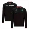 Petronas Mercedes AMG bluzy T koszule F1 Formula One Racing Mens Męs Kobiety swobodna koszulka z długim rękawem Benz Lewis Hamilton Team Ubrania robocze VZx5 Shorts 8Tir
