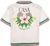 Casablanca van racezijde kunstshirt 2023 nieuwe herfst- en winter heren casual overhemden