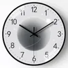 Horloges murales Plusieurs tailles Word Clock Art Design Lune sans tic-tac silencieux rond montre pour enfants cuisine chambre maison électronique DecorWall C