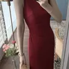 Kobiety Summer Fashion Spaghetti Pasek Seksowna sukienka Kobieta Elegancki wieczór midi W220421