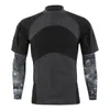 Men's Sweaters Men's Tactical Suit Short-sleeved Cotton Moisture Wicking Outdoor Camouflage Pullover With Python Pattern SleevesMen's