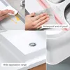 Adesivi murali Bagno Doccia Lavandino Vasca da bagno Striscia sigillante Nastro Adesivo impermeabile autoadesivo in PVC bianco per KitchenWall