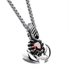 Jewelry Fashion Stainless Steel Men Necklace Scorpion With Stone Golden Silver Pendant High quality Necklaces For Men241r