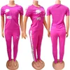 2022 designer Women's Tracksuits Patchwork Coat Top Pants Sports Set Two Piece Sets Workout Clothes summer Tracksuits Sweat Suits 7440