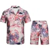 Een 22 Miri casual shirt ontwerper Hawaiian Silk Shirts Men Women Beach Shorts T -shirt Two -Piece 88