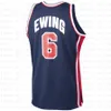 남성 농구 유니폼 10 K B 15 6 Ewing 8 Pippen 9 MJ 스티치 공장 레트로 후퇴 1992 2012 Jerseys