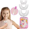 Cepillo de dientes ultrasónico de silicona en forma de U para niños, cepillo de dientes electrónico inteligente, automático, recargable por USB, resistente al agua IPX7, uso seguro, herramienta de cepillo para limpiar los dientes