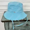 Lüks kadın tasarımcı kova şapkaları erkekler güneş kapağı nakış düz takılmış şapka moda etiketi panama bob havzası kapağı açık balıkçı şapkası 177m