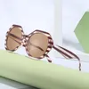 2022 Vintage Stripes et lunettes de soleil solides Lunettes de soleil à monture en plastique simple