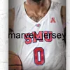 2021 Özel SMU Mustangs Basketbol Forması NCAA Koleji Tyson Jolly Isiaha Mike Feron Hunt Ethan Chargois CJ Beyaz Emmanuel Bandoumel