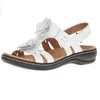 Fashion Summer Peep Toe Shoes Women Hollow Flowers Sandals casual Sandali comodi romani plus size 43 220608