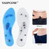 Unisex Magnetic Massage Sapato Sapato Cuidados de Cuidado Acupressure Sapato Sapato Sapato Insoles Health Medical Therapy Silicone Sapato Insertos