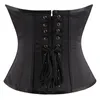 2022 New Womens Waist Trainer Black Satin Underbust Corset Lumbar With 16  Steel Bones For Sculpting And Shapewear From Bestielady, $15.46