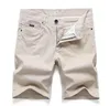 Pantaloncini da uomo Casual Sport Bermuda in cotone Pantaloncini Abbigliamento moda estiva Uomo 2022 Tinta unita Lunghezza al ginocchio Corto