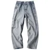 Men's Jeans Men's Loose Street Style Straight Cargo Pants Men Fashion Brand Wide Leg Overalls Retro Trend Leisure Youth Denim