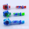 Unique Gyro Filter Water Pipe Colorful Silicon Pipes Hookahs Smoking Accessories Glass Bongs Dab Rigs Oil Rig SP331