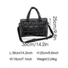 Evening Bag Luxury Fashion Tote Padded Handbags Large Quilted Shoulder s Nylon Down Cotton Crossbody for Women Designer Winter Purse 0623