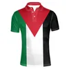 PALESTINA gioventù fai da te numero nome su misura gratuito palaestina Polo PLE bandiera nazionale tate palestina college vestiti stampati 220608