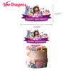 Gabby Dollhouse Birthday Decorations Balloons Arch Kit Cat Theme Set Supply Party Decor Gabbys Doll house Figure Toys for Chil 220426