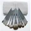 Escovas de maquiagem Profissional conjunto de pincel de alumínio 14pcs