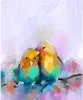 malowane ptaki.
