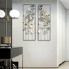 Muurstickers modern smeedijzeren geld gras hangende woonkamer achtergrond muurschildering decoartion el veranda 3D sticker ornamenten