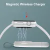 Chargeur sans fil magnétique portable pour IWatch 7 6 5 4 3 2 Station d'accueil de charge rapide Câble USB de type C pour Apple Watch Series