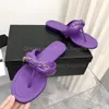 Groothandel 2022 kanaal dames luxe merk sandalen designer slippers dia's geringde schapenvacht sandalen lederen slippers dames sandaal schoenen