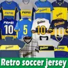 Boca Juniors Retro voetbalshirts 84 95 96 97 98 Maradona ROMAN Caniggia RIQUELME 1997 2002 PALERMO voetbalshirts Maillot Camiseta de Futbol 2000 01 02 03 04 05 06 1981