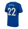 Lukaku Pulisic 2022 2023 Futbol Jersey Futbol Üyesi 22 23 Gömlek Fan Oyuncu Versiyonu Havertz Ziyech Dağı Jorginho Erkek Çocuk Kiti Kante Chilwell