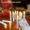 LED Christmas Candle Light Plastic Flameless Flicker With Timer Remote Sucker Window Candles Year Home Decoration Tree Candle 220510