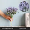Decoratieve bloemen kransen kunstmatig lavendelboeket voor bruiloft plastic noordachtig huisdecor nep plantendecoratief